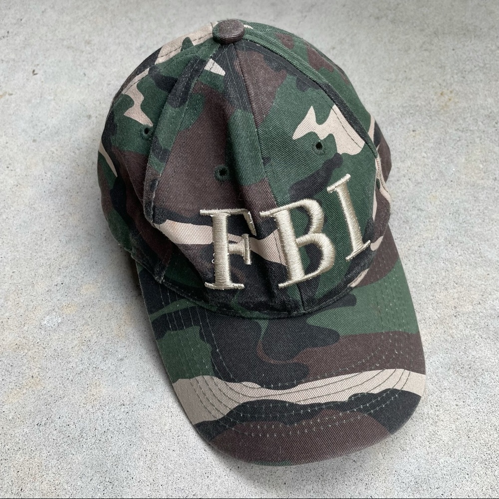 5 for $25 ⭐️ Camouflage FBI embroidered hat